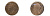 ИРЛАНДИЯ 1/2 ПЕННИ 1783 ГЕОРГ III медь 3840-1013