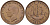 Великобритания 1/2 пенни 1945 Георг VI (1936-1952) KM 844, Spink 4115 бронза 4153-831