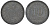 ГЕРМАНИЯ 10 ПФЕННИГОВ 1917 KM 26, J. 299 цинк 45-1246