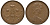 Великобритания 2 пенса 1971 Елизавета II (1952-2022) KM 916, Spink 4235 (C1) бронза 186-842