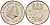 Нидерланды 25 центов 1971 Юлиана (1949-1980) KM 183 никель    4598-458