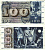 Швейцария 100 франков 1967 1 января 1967, серия 55 X, подпись 42 Pick 49 i бумага 8606-25-2-1