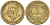Британская Западная Африка 6 пенсов 1940 Георг VI (1936-1952) KM 22 никель-латунь 4588-662