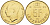 ЛЮКСЕМБУРГ 5 ФРАНКОВ 1990 ИЗ РОЛЛА KM 65 алюминиевая бронза UNC M18-21