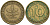 ФРГ 10 пфеннигов 1950 J КМ 108, J. 383 сталь плакированная латунью 4573-133