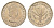 Кипр 50 милей 1955 Елизавета II (1952-2022) KM 36 медно-никель aUNC 4648-1014