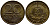 ГДР 20 пфеннигов 1969 А, первый год KM 11 латунь UNC 4398-1144