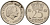Нидерланды 25 центов 1957 Юлиана (1949-1980) KM 183 никель    4598-361