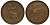 Великобритания 1/2 пенни 1881 Виктория (1837-1901) KM 754, Spink 3956 бронза 106-743