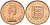 Джерси 1 новый пенни 1971 Елизавета II (1952-2022), герб KM 30 бронза UNC 4582-152