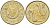 КИПР 2 ЦЕНТА 1996 KM 54.3 никель латунь 4364-3659