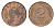 Латвия 2 сантима 1939 KM 11.2 бронза 4679-248
