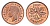 Канада 1 цент 1952 Георг VI (1936-1952), кленовый лист KM 41 бронза UNC 75-1621