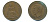 Великобритания 1 пенни 1938 Георг VI (1936-1952) KM 845, Spink 4114 бронза 89-132