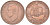 Великобритания 1/2 пенни 1952 Георг VI (1936-1952) KM 868, Spink 4118 бронза 4128-146