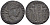 Римская Империя нуммий 337 - 340 Констанций II, CONSTANTIVS P F AVG / GLORIA EXERCITVS, Фессалоника, (степень редкости С2) RIC 56 биллон 1073-17-102