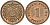 Германия 1 пфенниг 1910 G, Вильгельм II (1888-1918) KM 10, J. 10 медь aUNC 1525-542