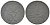 Дания 1 эре 1945 N; S, Кристиан X (1912-1947) KM 832 цинк 3955-269