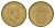 Дания 1 крона 1957 C, Фредерик IX (1947-1972) KM 837 алюминиевая бронза 4657-354