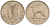 Ирландия 6 пенсов 1968 собака, ирландский волкодав KM 13а медно-никель UNC 4582-243