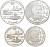 Беларусь 1 и 20 рублей 2007 Наполеон Орда (1807-1883), литератор, композитор, художник KM 160, 300 серебро, медно-никель PROOF M7-13