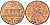 США 1 ЦЕНТ 1975 D, ЛИНКОЛЬН KM 201 медь цинк UNC 3309-249