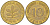 ФРГ 10 ПФЕННИГОВ 1978 G KM 108, J. 383 сталь плакированная латунью 4182-857