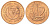 Кипр 5 милей 1963 парусник KM 39 бронза UNC 4700-627