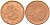 Финляндия 2 евроцента 2000  KM 99 сталь плакированная медью  UNC  4564-358