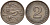 Эстония 2 цента 1934 Республика (1918-1941) KM 15 бронза 4585-1036