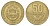 Коста-Рика 50 колонов 1999 год-тип KM 231.1 латунь 4663-1016