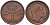 ДАНИЯ 1 РИКСБАНКСКИЛЛИНГ 1853 VS, ФРЕДЕРИК VII (1848-1863), MEDIUM BUST KM 756 (C132b) медь 28-457