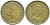 Гонконг 10 центов 1965 H, Елизавета II (1952-) KM 28.1 никель латунь 26-1122