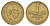 Дания 1 крона 1943 N, Кристиан X (1912-1947) KM 835 алюминиевая бронза 4638-651