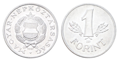 Венгрия 1 форинт 1987 KM 575 алюминий UNC 4707-134
