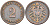 ГЕРМАНИЯ 2 ПФЕННИГА 1876 E, СТАРОГЕРБОВКА KM 2, Jager 2, Weege 3 медь 4546-615