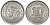 Британская Малайя 10 центов 1943 Георг VI (1937-1952) KM 4a серебро 53-254