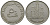 ОАЭ 50 филсов 1973 AH 1393, нефтяные вышки KM 5 медно-никель 56-1434
