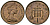 Великобритания 1 пенни 1978 Елизавета II (1952-2022) KM 915, Spink 4237 (B1) бронза 4539-1132