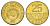 Коста-Рика 25 колонов 2007 KM 229c сталь плакированная латунью UNC 4642-925