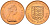 Джерси 2 пенса 1975 герб, Елизавета II (1952-2022) KM 31 бронза UNC 4367-433
