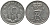 ДАНИЯ 10 ЭРЕ 1972 S; S, ФРЕДЕРИК IX (1947-1972) KM 849.2 медно-никель 116-234