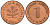 ФРГ 1 пфенниг 1966 G KM 105, J.380 сталь плакированная медью PROOF 1094-7-52