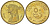 Египет 50 пиастров 2010 KM 942.2 сталь плакированная латунью UNC 4616-1142