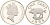 Бермудские острова 1 цент 1995 Елизавета II (1953-) KM 44b серебро PROOF 3711-111