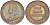 АВСТРАЛИЯ 1/2 ПЕННИ 1933 m, ГЕОРГ V (1910-1936) KM 22 бронза 4514-621