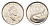 Канада 10 центов 2001 Международный год добровольцев KM 412 никель UNC 4636-643
