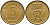 ДАНИЯ 5 ЭРЕ 1972 C; S, ФРЕДЕРИК IX (1947-1972) KM 848.2 бронза 28-1057