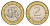 Литва 2 лита 1999 KM 112 биметалл 4566-1114