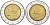 Италия 500 лир 1982 R, Квиринальский дворец в Риме KM 111 биметалл UNC 76-647